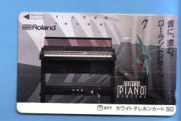 Japan Telefonkarte Japon Télécarte Phonecard - Musik Music Musique Klavier Piano Roland - Musique