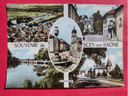 70 - SCEY SUR SAONE - Multivues: Vue Générale, Le Grand Pont, Le Quartier De La Poste, Rue Armand Paulmard, La Fontaine - Scey-sur-Saône-et-Saint-Albin