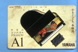 Japan Telefonkarte Japon Télécarte Phonecard - Musik Music Musique Klavier Piano Yamaha - Musique