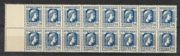 France - 1944 - Bloc De 16 Valeurs BdF - Type Marianne D'Alger 1 F. 50 Bleu - Y&T N° 639 ** Neuf Sans Charnière - 1944 Gallo E Marianna Di Algeri