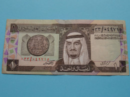 1 One RIYAL () Saudi Arabian Monetary Agency ( For Grade See SCANS ) ! - Saudi Arabia