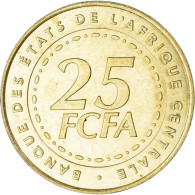 Monnaie, États De L'Afrique Centrale, 25 Francs, 2006 - República Centroafricana