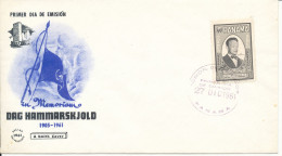 Panama FDC DAG HAMMARSKJOLD With Cachet 27-12-1961 Also Stamp On The Backside Of The Cover - Dag Hammarskjöld