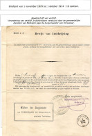 Bewijs Van Inschrijving Model N°3 De Vorsselaer C.Communal > Merxem C. 1/3/1900 - Zonder Portkosten