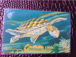 BRITSCH VIRGIN ISLANDS  US$10   BVI-21D   TURTLE        21CBVD    Fine Used Card   ** 13734** - Virgin Islands