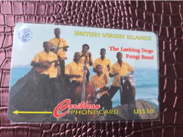 BRITSCH VIRGIN ISLANDS  US$ 10  BVI-103C   LASHING DOGS      103CBVC     Fine Used Card   ** 13735** - Vierges (îles)