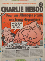 CHARLIE HEBDO 1992 N° 8 FRANCE ALLEMAGNE - Humor