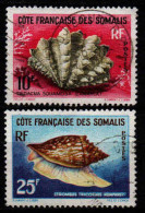 Cote Des Somalis  - 1962 - Coquillages -  N° 312/313 - Oblit - Used - Oblitérés