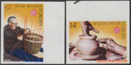 België 1976 - Mi:1857/1858, Yv:1800/1801, OBP:1805/1806, Stamp - □ - Europa 1976  - 1961-1980