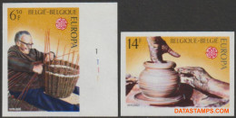 België 1976 - Mi:1857/1858, Yv:1800/1801, OBP:1805/1806, Stamp - □ - Europa 1976  - 1961-1980