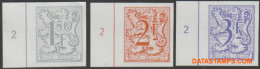 België 1978 - Mi:1949 X/1951 X, Yv:1897/1899, OBP:1902/1904, Stamp - □ - Heraldieke Leeuw  - 1961-1980