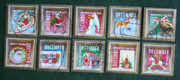 Decemberzegels Weihnachten Christmas Noel NVPH 2778-2787 (Mi 2816-2825) 2010 Gestempeld / USED NEDERLAND / NIEDERLANDE - Gebruikt