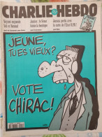 CHARLIE HEBDO 1995 N° 146 JEUNE VOTE CHIRAC - Humour