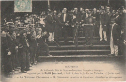 POMPIERS - Grande Fête Des Sapeurs Pompiers 1er Juillet 1906 - La Tribune D'honneur - Sans éditeur - 1906 - Sapeurs-Pompiers