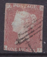 GB Victoria Penny Red Imperf -  No Margins - Used Stamps