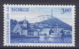 Norway 1998 Mi. 1278, 3.80 Kr Stadt Egersund, Hafen Harbour - Gebraucht