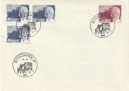 ZSueFdc005-66-05-12 - SUEDE 1966 -- La  Superbe  ENVELOPPE  FDC  'PREMIER JOUR'  Du  12-05-1966  --  Réforme  Electorale - Lettres & Documents