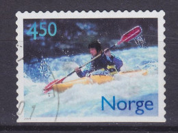 Norway 2001 Mi. 1383 Du, 4.50 Kr Aktive Freizeit Wildwasserkajak - Used Stamps