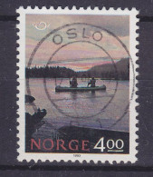 Norway 1993 Mi. 1123, 4.00 Kr NORDEN Touristische Attraktionen Kajakfahrt Auf Einem See Deluxe OSLO Cancel !! - Gebraucht