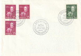ZSueFdc008-66-09-25 - SUEDE 1966  --  La  Superbe  ENVELOPPE  FDC  'PREMIER  JOUR'  Du  25-09-1966  --  C.I.L.  ALMQVIST - Lettres & Documents