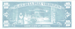 Billet Fictif. Belgique. Place De La Paix. Casino Royal "Chez Nantes". 1993. 10 Centimes. - Fiktive & Specimen