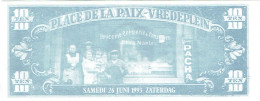 Billet Fictif. Belgique. Place De La Paix. Casino Royal "Chez Nantes". 1993. 10 Centimes. - Fictifs & Spécimens