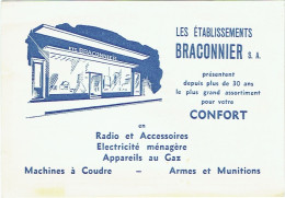 Ets. Braconnier, Bruxelles. Garantie Réveil. Publicité. - 1950 - ...