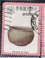 CHINA REPUBLIC CINA TAIWAN FORMOSA 1979 ANCIENT CHINESE POTTERY JAR WITH ROPE SHANG DYNASTY 2$ USED USATO OBLITERE' - Usados