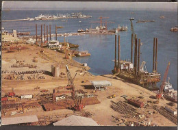 Bahrain - Industrial Area 1981 - Oil Rigs, Harbour, Cranes, Port - Bahrain