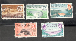 RHODESIA&NYASALAND.....1960:Michel35-9mnh** - Rhodesia & Nyasaland (1954-1963)