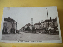 44 6166 CPA 1939 - 44 LIGNE - LA ROUTE DE NANTES. - Ligné