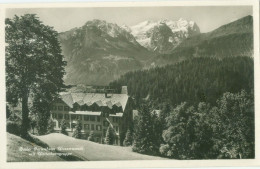 Hasliberg 1937; Basler Ferienheim Wasserwendi Mit Wetterhorngruppe - Gelaufen. (E. Goetz - Luzern) - Hasliberg