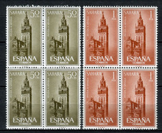 Sahara 1962. Edifil 215-16 X 4 ** MNH. - Sahara Español