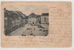 Zittau 1899, Markt Mit Amtsgericht - Zittau