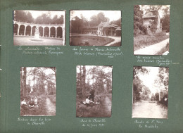 1 Planche Album Recto Verso Photos Versailles Et Environs - Orte