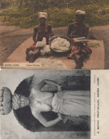 Sierra Leone African Women Cotton Carding Risque Old Crafts Postcard - Sierra Leone