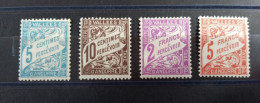 ANDORRE Taxe N° 17/20 Neufs * MH - Série Type Duval 1938-41 - Unused Stamps