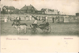 Allemagne - Norderney - Gruss Aus - Strandleben.goat Cart Ziege - Norderney