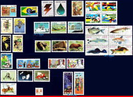 Ref. BR-Y1988-S BRAZIL 1988 - ALL COMMEMORATIVE STAMPSOF THE YEAR, 36V, MNH, . 36V - Full Years
