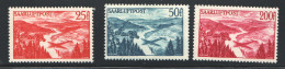 1948  Vallée De La Sarre , Les 3 Valeurs PA 9-11 ** - Posta Aerea