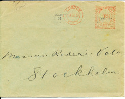 Great Britain Cover With Meter Cancel Sent To Sweden London 3-3-1936 - Lettres & Documents