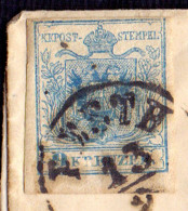 HUNGARY - AUSTRIA ROMANIA  - BANAT - ERROR "POSP"+"KREUZER" - 9 Kreuzer - PEST To GR.SZT.MIKLOS - 1850 -  RARE - ...-1867 Préphilatélie