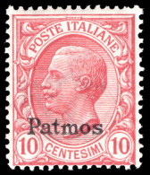 Patmos 1912-21 10c Rose-red Unmounted Mint. - Egeo (Patmo)