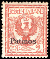 Patmos 1912-21 2c Orange-brown Lightly Mounted Mint. - Aegean (Patmo)