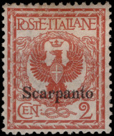 Scarpanto 2c Orange-brown Lightly Mounted Mint. - Egeo (Scarpanto)