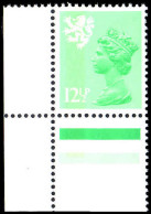 Scotland 1971-93 12½p Light Emerald Varnish Coating Unmounted Mint. - Scotland