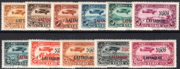 Latakia 1931-33 Air Set Lightly Mounted Mint. - Unused Stamps