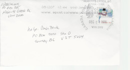 23028) Canada Slogan Roberts Creek  Postmark Cancel - Briefe U. Dokumente