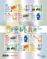 China Hong Kong 2023 Toys Of Hong Kong 1970s-1980s Stamp Sheetlet MNH - Neufs