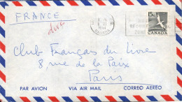 CANADA SEUL SUR LETTRE POUR LA FRANCE 1961 - Lettres & Documents